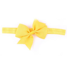 2016 Fashion Headbands For Children Baby Solid Bow head band elastic Ribbon baby girls Hair Accessories infantis gift LY