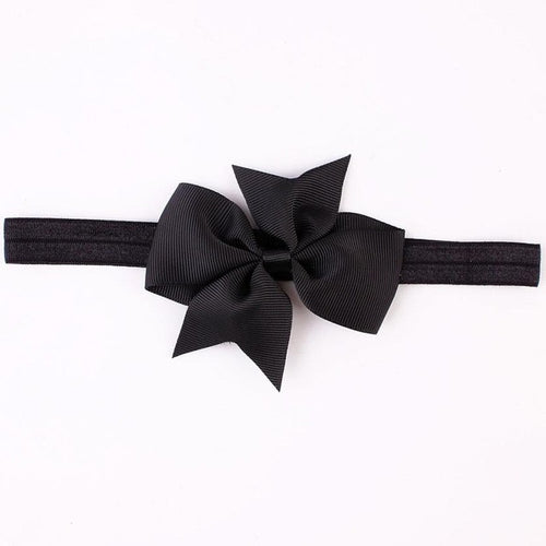 2016 Fashion Headbands For Children Baby Solid Bow head band elastic Ribbon baby girls Hair Accessories infantis gift LY