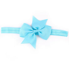 2016 Fashion Headbands For Children Baby Solid Bow head band elastic Ribbon baby girls Hair Accessories infantis gift LY