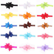 2016 Fashion Headbands For Children Baby Solid Bow head band elastic Ribbon baby girls Hair Accessories infantis gift LY