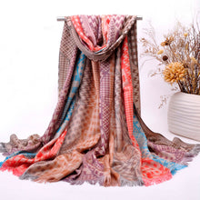 2016 Fashion Lady Women Jacquard Soft Warm Womens Ponchos Winter Shawl Scarf WrapsLady Blanket Scarf #985