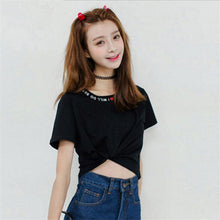 2016 Fashion New Letter Print Short Sleeve T-shirts Female Plus Size T shirts O-neck Cotton Tops For Women Clothing 70366