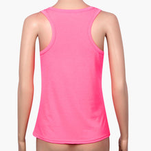 2016 Fashion Sexy Women letter Printed Hot Pink Sleeveless Women Summer Tops T-Shirt Women Camisetas