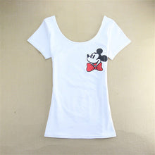 2016 Fashion Short Sleeve T-shirts Plus Size Female T shirts Carton Print Top O-neck Women t shirt 71652