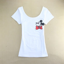 2016 Fashion Short Sleeve T-shirts Plus Size Female T shirts Carton Print Top O-neck Women t shirt 71652