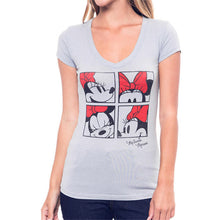 2016 Fashion Short Sleeve T-shirts Plus Size Female T shirts Carton Print Top V-neck Women t shirt 71674