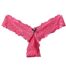 2016 Fashion Underwear Women Pink Black 7 Colors Sexy Lace Low Waist G-String V-String Briefs Women Panties Lenceria sexy mujer