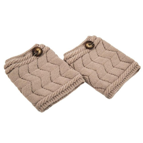 2016 Fashion Winter Knitted Warm Button Crochet Leg Warmer WomeN Boot Socks Leg Warmers Socks For Women Lady Girls 1 pair