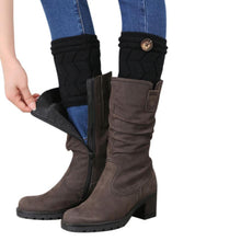 2016 Fashion Winter Knitted Warm Button Crochet Leg Warmer WomeN Boot Socks Leg Warmers Socks For Women Lady Girls 1 pair