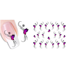 2016 Fashion Woman Nail Art Stickers 3D Design Butterfly Decals Tips To Decoration nail accessories ANNE