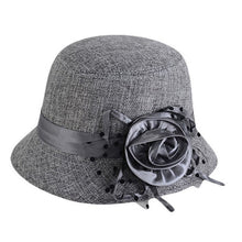 2016 Fashion Women Beach Retro Flower Felt Bowler Solid Color Fedora Hat Bowler Caps #3546