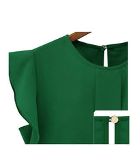 2016 Fashion Women Casual Loose Chiffon Shirts Blusas Feminina Summer Short Tulip Sleeve Shirt Tops