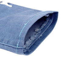 2016 Fashion Women Ladies Lace Stitching Jeans Skinny Pencil Pants Denim Trousers#3