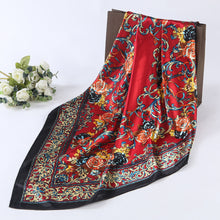 2016 Fashion Women Lady Floral Printed Square Scarf 90*90cm Head Wrap Shawl Multi Colour Headscarf For Women #1201