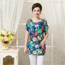 2016 Fashion Women T shirts Polka Dot Print T-shirt Top Short Sleeve XL-4XL Female Plus Size tops 71036