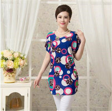 2016 Fashion Women T shirts Polka Dot Print T-shirt Top Short Sleeve XL-4XL Female Plus Size tops 71036