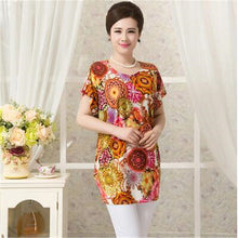 2016 Fashion Women T shirts Polka Dot Print T-shirt Top Short Sleeve XL-4XL Female Plus Size tops 71036