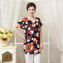 2016 Fashion Women T shirts Polka Dot Print T-shirt Top Short Sleeve XL-4XL Female Plus Size tops 71036