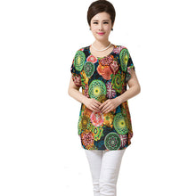 2016 Fashion Women T shirts Polka Dot Print T-shirt Top Short Sleeve XL-4XL Female Plus Size tops 71036