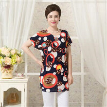 2016 Fashion Women T shirts Polka Dot Print T-shirt Top Short Sleeve XL-4XL Female Plus Size tops 71036