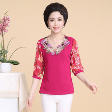 2016 Fashion Women T shirts Print T-shirt Women O-neck AppliquesTop Short Sleeve XL-4XL Female Plus Size tops 71010