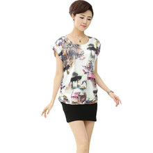 2016 Fashion Women T shirts Print T-shirt Women O-neck Top Short Sleeve L-4XL Female Plus Size tops 71005