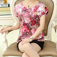 2016 Fashion Women T shirts Print T-shirt Women O-neck Top Short Sleeve L-4XL Female Plus Size tops 71005