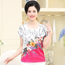 2016 Fashion Women T shirts Print T-shirt Women O-neck Top Short Sleeve XL-4XL Female Chiffon Plus Size tops 71007