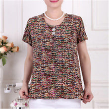 2016 Fashion Women T shirts Print T-shirt Women Top Short Sleeve XL-4XL Female Plus Size tops 71013