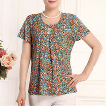 2016 Fashion Women T shirts Print T-shirt Women Top Short Sleeve XL-4XL Female Plus Size tops 71013