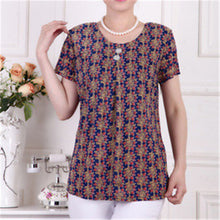 2016 Fashion Women T shirts Print T-shirt Women Top Short Sleeve XL-4XL Female Plus Size tops 71013