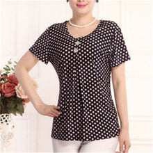 2016 Fashion Women T shirts Print T-shirt Women Top Short Sleeve XL-4XL Female Plus Size tops 71013