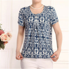 2016 Fashion Women T shirts Print T-shirt Women Top Short Sleeve XL-4XL Female Plus Size tops 71013