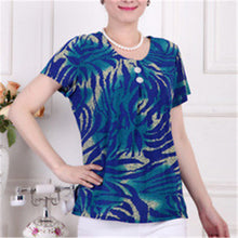 2016 Fashion Women T shirts Print T-shirt Women Top Short Sleeve XL-4XL Female Plus Size tops 71013