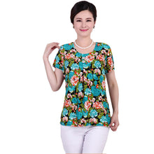 2016 Fashion Women T shirts Print T-shirt Women Top Short Sleeve XL-4XL Female Plus Size tops 71013