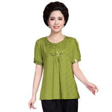 2016 Fashion Women T shirts Print T-shirt Women Top Short Sleeve XL-4XL Female Plus Size Button tops 71015