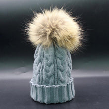 2016 Fashion Women Winter Warm Knitted Wool Crochet Faux Fur Hats pompom Beanies Cap Women Hats For Women Beanies