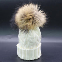 2016 Fashion Women Winter Warm Knitted Wool Crochet Faux Fur Hats pompom Beanies Cap Women Hats For Women Beanies