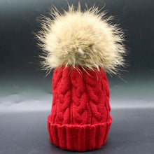 2016 Fashion Women Winter Warm Knitted Wool Crochet Faux Fur Hats pompom Beanies Cap Women Hats For Women Beanies