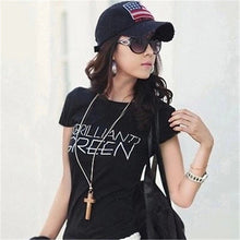 2016 Fashion Women clothing T shirts Letter Print Floral Print Cartoon T-shirt Women Top Short Sleeve Female tops 70620