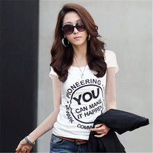 2016 Fashion Women clothing T shirts Letter Print Floral Print Cartoon T-shirt Women Top Short Sleeve Female tops 70620