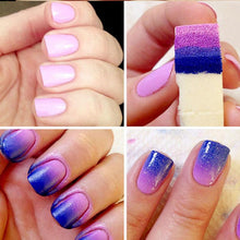 2016  Yo Plastic Stamper 1 Set Nail Art Sponge Gradual Change Stamp Polish Stamping Manicure Tool SY