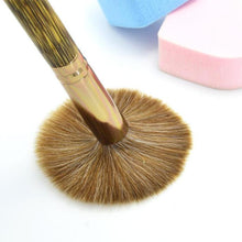 2016 HOT New Arrival 13.8*5.43"cm Long Pole Gold Hemp Bamboo High-Grade Makeup Brush Anne