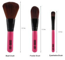 2016 HOT New Arrival 7Pcs Makeup Brush Make-up Toiletry Kit Wool +4 Pcs Make Up Sponges Anne