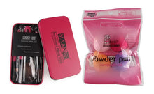 2016 HOT New Arrival 7Pcs Makeup Brush Make-up Toiletry Kit Wool +4 Pcs Make Up Sponges Anne