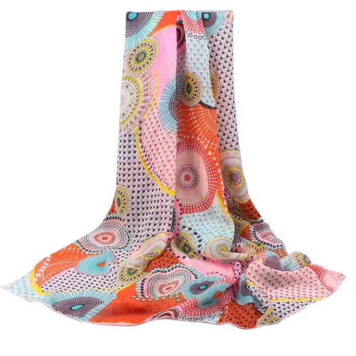 2016 HOT SALE Women Lady Spring Autumn Summer Soft Long Chiffon Print Large Scarf Women Wrap Shawl Stole ScarvesYLYL