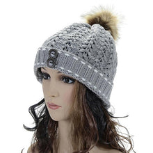 2016 Hat Female Knitted Women's Wool Warm Wood Buckle Knitted Wool Hat kadin vardir yellow beanie hat Promotion G31012