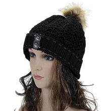 2016 Hat Female Knitted Women's Wool Warm Wood Buckle Knitted Wool Hat kadin vardir yellow beanie hat Promotion G31012