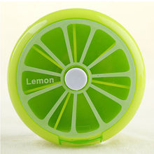 2016 Health Care Medicine Pill Box Fruit Shaped Sort Vitamin 7 Day Weekly Holder Tablet Storage Container Cases Travel Round