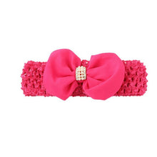 2016 High Quality Bowknot Kids Elastic Hair Bands 9 Colors Elastic kids hair accessories Hair Bands YL